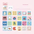 100pcs cute dessert themed white kraft paper stickers for scrapbooking and journaling - Pack of 100 / Cute Dessert