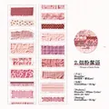Light vintage pink wrinkle pattern matte PET tape stickers for scrapbooking decoration - Smoke Pink Whisper
