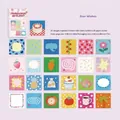 100pcs Star Wishes white kraft paper sticker set for journaling and scrapbooking - Pack of 100 / Stars Wish