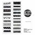 Vintage style matte PET die-cut tape with dark lace and plaid patterns, 50mm x 2m size - Raven Green Secret