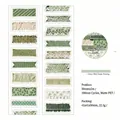 Matte PET-Stanzband Green Web Dream Weaving für Vintage-Scrapbooking und Tagebücher - Grünes Netz Webtraum