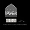 Elegant lace vellum envelope set with 3 vintage rose wax seal stickers - Shadow Gauze / 1 Envelope And 3 Stickers