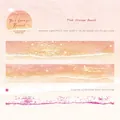 Pink orange beach PET rainbow light tape with shimmering wave pattern for scrapbooking - Pink Orange Beach