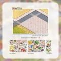 3D miniature pixel art scenery sticker set featuring a DIY scene card and PET decals - Set of 4 Pieces / Bingo Market