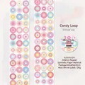 Color Echo Serie Candy Loop Synthetikpapier-Klebeband mit bunten Punkten Design - Süßigkeiten-Schleife