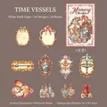 Vintage decorative stickers from Memory Realm series made of white kraft paper pack - Time Vessels