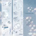 Retro blauwe washi tape met Prolonged Rain-thema voor doe-het-zelf scrapbooking - Aanstaande Regen / 50mmx2m