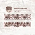 Cinta PET decorativa de valla de hierro y mariposas vintage para manualidades y scrapbooking DIY - Valla de Hierro Mariposa