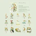 Adesivi PET stile vintage fiaba tea party girl per decorazione diario fai-da-te - Versi Erranti / 30 Fogli