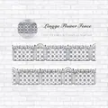 Cinta decorativa PET con patrón de valla de hierro de celosía de diamante vintage DIY - Valla de Flores de Celosía