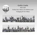 Decorative Gothic fairy tale castle PET tape for scrapbooking and DIY journals 40mm x 2m - Gothic Forest Castle