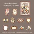 Adesivi scrapbooking magici vintage serie Memory Realm con vari motivi decorativi - Segni Magici