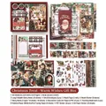 Vintage Christmas stationery set with A6 notebook washi tapes and stickers - Christmas Gift Series Box / Christmas Gift Red