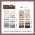 Vintage bloemen stickers uit de Parallel Times serie voor DIY journaling - 4 Vellen/Verpakking / Gentle Decoration