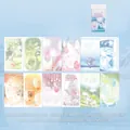 Decoratieve scrapbooking papierset in Koreaanse stijl met 12 artistieke patronen voor doe-het-zelf - 12 Patronen per Pakket / Vluchtdagboek