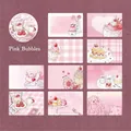 Decoratieve washi-tape stickers Pink Bubbles voor DIY scrapbooking en dagboeken - Roze Bubbels