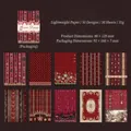 Vintage Rococo dream themed scrapbooking material paper set featuring 10 unique patterns - Crimson Whispers