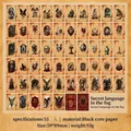Vintage gothic deck of 55 poker cards featuring Secret Language in the Fog theme - Secret Language in the Fog / 55 Sheets