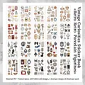 Vintage porseleinen pop PET sticker set voor DIY scrapbooking, journaling en knutselwerkjes - 20 vellen / Vintage Porseleinen Pop