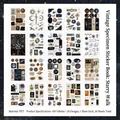 Set van 20 vellen vintage PET-stickers voor scrapbooking en DIY-journaling met sterrenhemel - 20 vellen / Wandeling onder de Sterren