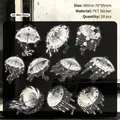 Διακοσμητικά αυτοκόλλητα ομπρέλας για DIY scrapbooking, υλικό κόλλας PET, 20 τεμάχια - 20 Τεμάχια / Ομίχλη Μελανιού
