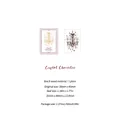 Retro beech wood stamp featuring a dreamlike crystal chandelier design - Chandelier