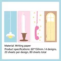 Timeline sticky note pad set, Warm Memories series, 80 sheets for daily planning - 80 Pages / Warm Memory