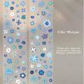 Blauwe bloemen decoratieve tape Sky Whisper serie voor journaling en DIY plakboek knutselen - Heldere Hemel Bloem