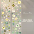 Decoratieve bloemen synthetisch papieren tape Meadow Path voor DIY scrapbooking en kunst - Groen Veldpad