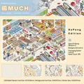 Supermarket theme scenery sticker set including 395 miniature elements and background cards - Supermarket Theme