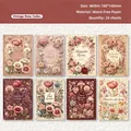 Vintage floral wood-free material paper pack for scrapbooking and journaling collage - Vintage Rose Codex