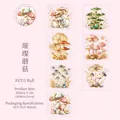 Watercolor mushroom decorative PET tape stickers for scrapbooking and DIY journal materials - Brilliant Mushroom