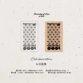 Vintage beech wood rubber stamp with intricate lace border pattern for DIY scrapbooking. - 40x55x24mm / Old Decoration
