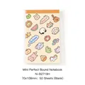 Compact mini glue-bound notebook featuring cute cartoon animal doodles 70x108mm 50 blank sheets - 50 Sheets (70x108mm) / Soft Cute Paradise