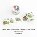 Card Lover florales Washi-Tape mit botanischen Gartenmustern für DIY-Tagebuchgestaltung - Blumenjournale (M-D2649H)