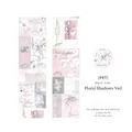 Floral Yarn vintage PET tape with silver hot stamping for journaling and DIY crafts - Floral Veil (PET) / 50mm Wide x 2m Long