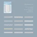 30 Pezzi Adesivi in PET con Pizzo Bianco Vintage per Scrapbooking e Decorazioni DIY - 30 pezzi / Pizzo a Trama Leggera