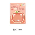 Cute Apple Panda themed sticky notes set, 30 sheets per pack, 80x77mm dimensions for journaling. - Apple / 30 Sheets