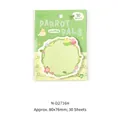 Cute NOTE FOR Parrot Pals sticky notes, Soft Cute Animals series, 80x76mm, 30 sheets - Parrot Pals / 30 Sheets