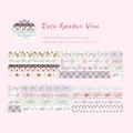 Vintage Rose Garden Vine PET tape with silver hot stamping for DIY journal decoration - Rose Garden Vines (Cocoa Rose)