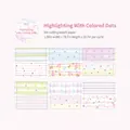 Vintage washi-papiertape met kleurrijke stippen en lijnen voor DIY-journaling-projecten - Gekleurde Stippen & Lijnen (Regenboogdagboek)