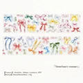 Autocollants ruban PET nœuds aquarelle mignons pour le scrapbooking et le journal DIY - Nœuds Sucrés