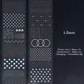 Minimalistisches Glitzer-Washi-Tape mit Punkten für DIY-Journaling, Serie 'Dusts', 50mm x 2m - Körner (XS19573)