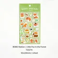 NOTE FOR cute fox themed felt stickers sheet for scrapbooking decoration 92x150mm 1 sheet - Fox Forest / 1 Sheet