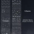 Decorative glitter washi tape with snowflake patterns for DIY journaling 50mmx2m - Snows (XS19573)
