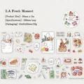Yanji matte PET decorative tape with fresh food watercolor illustrations for journaling - 50mmx2m / Fresh Moment