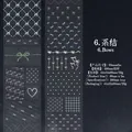 Decorative glitter washi tape with elegant bow and heart patterns for DIY scrapbooking - Knots (XS19573)