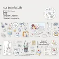 Matte PET decorative tape from A Peaceful Life series for journal scrapbooking - 50mmx2m / Salt Style Life