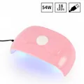 Pink bow-shaped 54W USB nail lamp with 18 LEDs for drying gel polish at home or salon - X2 Bow Style (54W/18 LEDs)