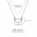Collier minimaliste en acier inoxydable avec pendentif unique motif main et dimensions - Collier Acier Fermoir Main (Chaîne uniquement) / 45+5cm